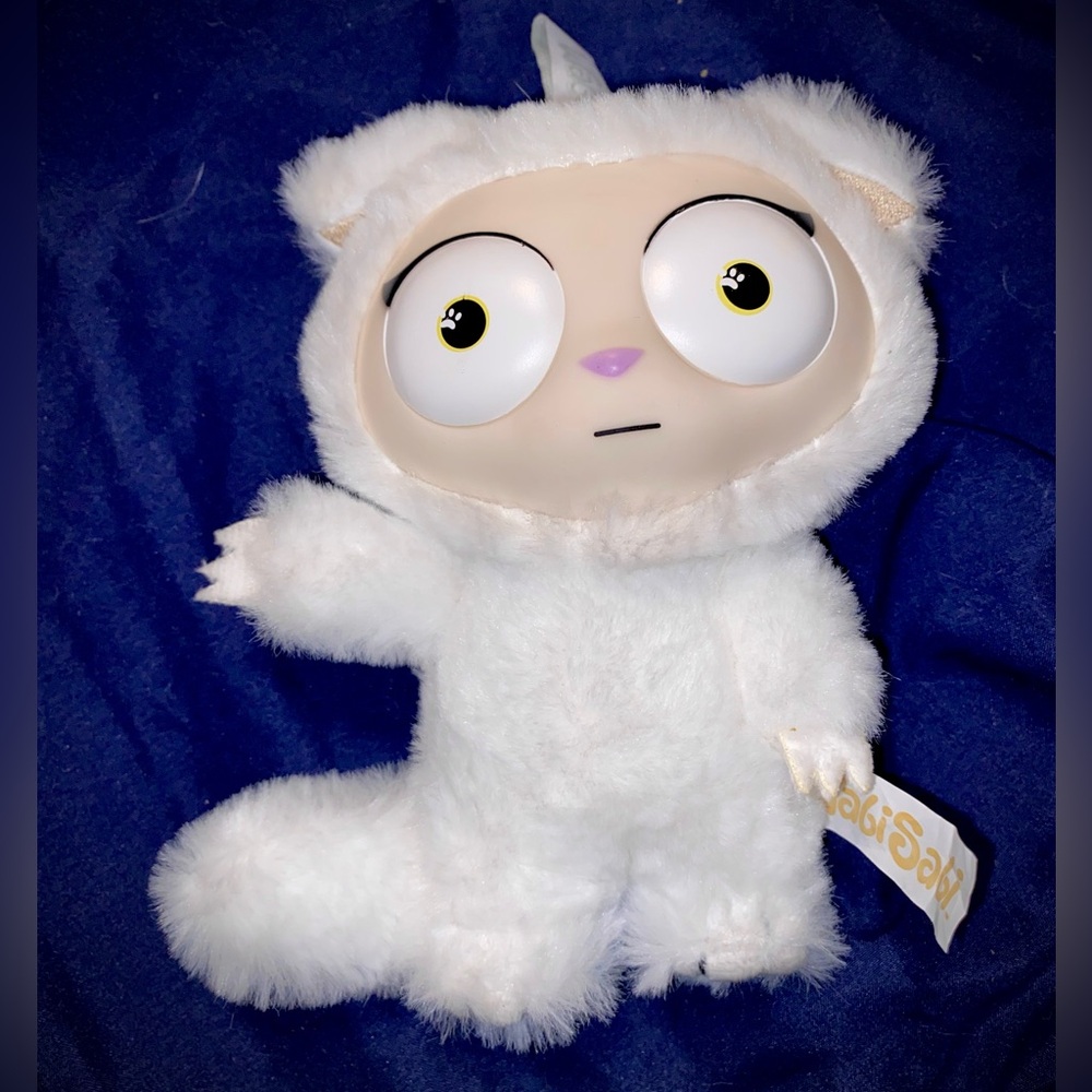 Wabi Sabi Kitty Klub Plush Keychain Bag Charm Scaredy Cat from Blind Boxes